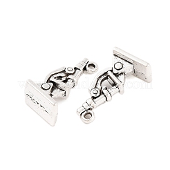 Tibetischen Stil Zink-Legierung Anhänger&nbsp;TIBEP-R334-341AS-RS