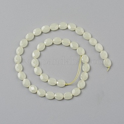 Fili sintetici perline di pietra luminosa&nbsp;G-I271-B12-8x10mm