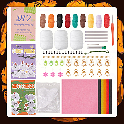 1 Set DIY-Geister-Stricksets mit Halloween-Motiv für Anfänger&nbsp;DIY-SC0026-51