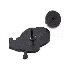 Squelette avec broche en émail parachute&nbsp;JEWB-C015-02EB