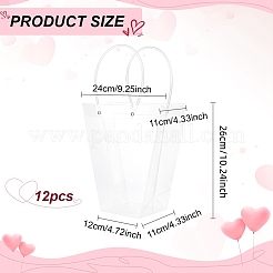 Sacchetti regalo in plastica pp trapezoidali per San Valentino&nbsp;ABAG-WH0040-10A