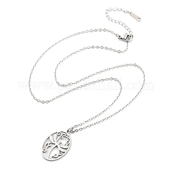 Colliers pendentifs en acier inoxydable 304 anti-ternissement&nbsp;NJEW-P306-02P