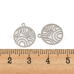 Anhänger mit Verzierungen aus Messing und geätztem Metall&nbsp;KKC-D001-19P