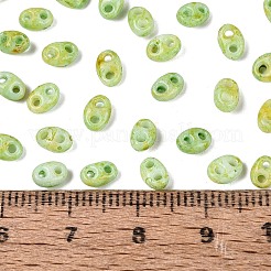 Perles de rocaille en verre picasso&nbsp;GL-N001-02D