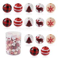 100 Stück 5 weihnachtliche Stile&nbsp;WOOD-BT0001-07