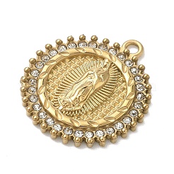 Ciondoli in acciaio inossidabile 304 e strass&nbsp;STAS-G371-09G-01G