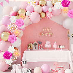 1 sachet de fleurs artificielles en papier crépon&nbsp;DIY-SC0032-64C