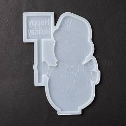 Weihnachtsthema DIY Schneemann Display Silhouette Silikon Statue Formen&nbsp;LS-DIY-F114-04