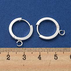 201 accesorios para pendientes de aro huggie de acero inoxidable&nbsp;STAS-A167-01G-S