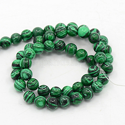 Perline malachite fili sintetici&nbsp;G-D065-6mm