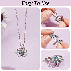 8 pendentif cage à perles en laiton&nbsp;KK-UN0003-66A