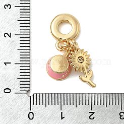 Messing mikro pflastern klare kubik zirkonia europäische baumeln charme&nbsp;KK-C137-11G