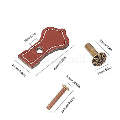 Schubladengriffe aus PU-Leder&nbsp;FIND-WH0052-49A
