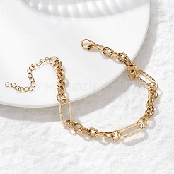 Bracelets à chaînes Figaro en acier inoxydable 304 pour femmes&nbsp;BJEW-JB12775-01