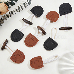 8 pieza de botones de madera de 2 colores&nbsp;BUTT-GF0004-36
