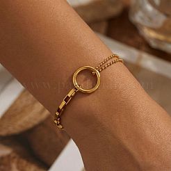 Gliederarmbänder aus 304 Edelstahl&nbsp;WG64898-01