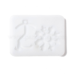 Stampi in silicone con ciondolo fai da te a forma di chiave e fiocco di neve&nbsp;DIY-F114-17