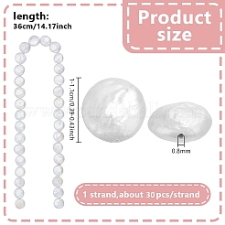 1 brin de perles de keshi naturelles&nbsp;PEAR-HY0001-10