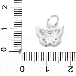 925 ciondolo a forma di farfalla in argento sterling smaltato&nbsp;LS-STER-D300-28P-03