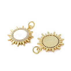Colgante micropavé cubic zirconia de latón&nbsp;KK-U070-18A-G