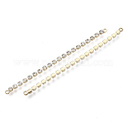 Conectores de eslabones de cadena de circonita cúbica micro de latón&nbsp;X-KK-N231-134-NF