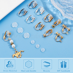 24 paio di orecchini a clip in ottone in 12 stili&nbsp;KK-SP0001-29
