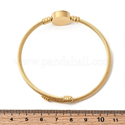Gedrehte Armreifen aus Edelstahl 304 für Damen&nbsp;BJEW-P387-01G