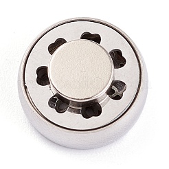 Magnetische Diffusor-Medaillon aus Edelstahl 304 für Aromatherapie und ätherische Öle&nbsp;AJEW-M027-13P