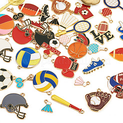 36pcs 36 styles de pendentifs en émail en alliage&nbsp;ENAM-TA0003-39