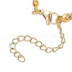 Braccialetti rotondi con perline di vetro e perline di vetro perlato per donna&nbsp;BJEW-JB12441-03