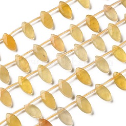 Natürliche gelbe Fluorit Perlen Stränge&nbsp;G-P607-A07-01