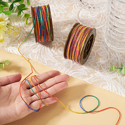 2 Rolle 2 Farben segmentgefärbte runde Polyester-Drehschnüre&nbsp;OCOR-TA0003-59E