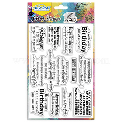 Timbri trasparenti in plastica pvc&nbsp;DIY-WH0631-0734
