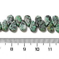 Fili di perline sintetiche di turchese africano (diaspro).&nbsp;G-B064-B50