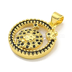 Pendentifs en laiton zircon cubique transparent&nbsp;KK-K354-04G-07