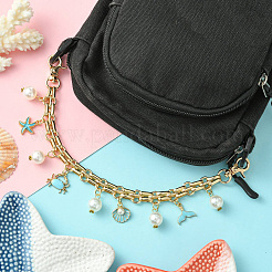 Asas para bolso con cadena de aleación y hierro con diseño de concha y cangrejo&nbsp;FIND-CJ00005