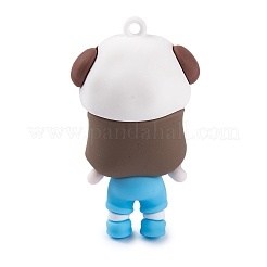 Die 12 chinesische Tierkreis-Mädchen-Puppe PVC-Kunststoff-Anhänger&nbsp;LS-KY-S172-16H