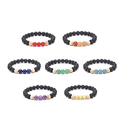 Ensemble de bracelets extensibles en perles rondes&nbsp;BJEW-JB08837