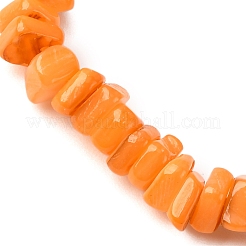 Braccialetti elastici in perline di conchiglie d'acqua dolce naturali tinte per uomo e donna&nbsp;BJEW-JB12477-04