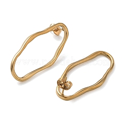Ohrstecker aus 304 Edelstahlnuggets für Damen&nbsp;SA-CBA21A8-02G