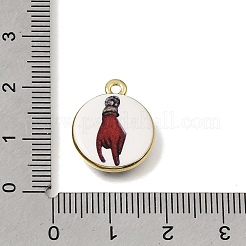 Bedruckte Messinganhänger&nbsp;KK-CBAE379-01G-D
