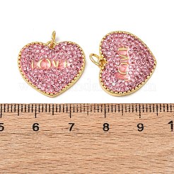 Messing Strass Anhänger&nbsp;KK-C143-39G-01