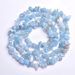 Natürliche Aquamarin Perlen Stränge&nbsp;G-O049-B-21