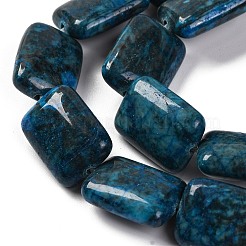 Natürlichen blauen Achat Perlen Stränge&nbsp;G-T047-B02-01