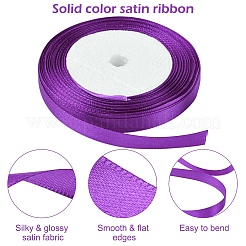5 rouleau de ruban de satin simple face&nbsp;SRIB-YW0001-03A