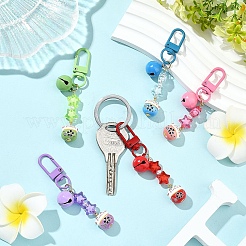 5 pendentif décoratif fait main en porcelaine&nbsp;HJEW-YW00310