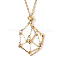 304 Edelstahl Makramee Beutel leer Steinhalter Halskette machen&nbsp;NJEW-JN05236-01