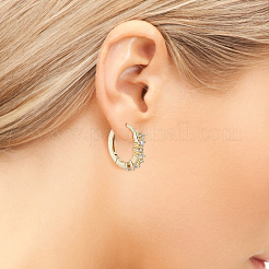 3 paio di orecchini a cerchio a forma di stella con strass di cristallo in 3 stili&nbsp;EJEW-AN0001-96