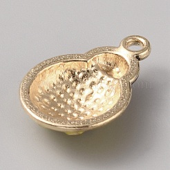 Legierungs-Emaille-Anhänger mit Strass-Einstellung&nbsp;ENAM-WH0050-08G-05