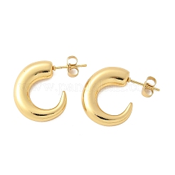 Orecchini a bottone in acciaio inossidabile 304&nbsp;EJEW-L296-001G-01